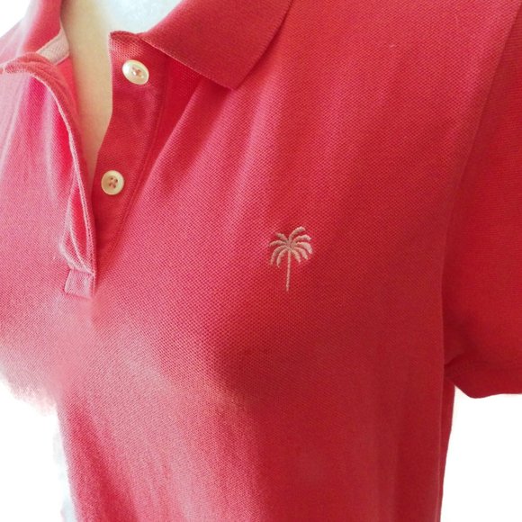 Lilly Pulitzer Polo Shirt/ Coral/ Size Girls XL/ Pique Knit/ Tennis - Picture 6 of 7